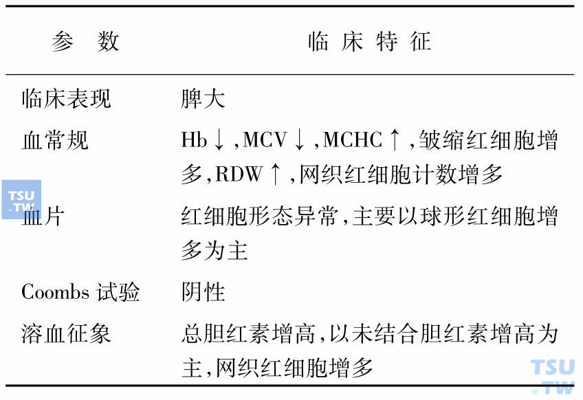 遗传性球形红细胞增多症的诊断和鉴别诊断