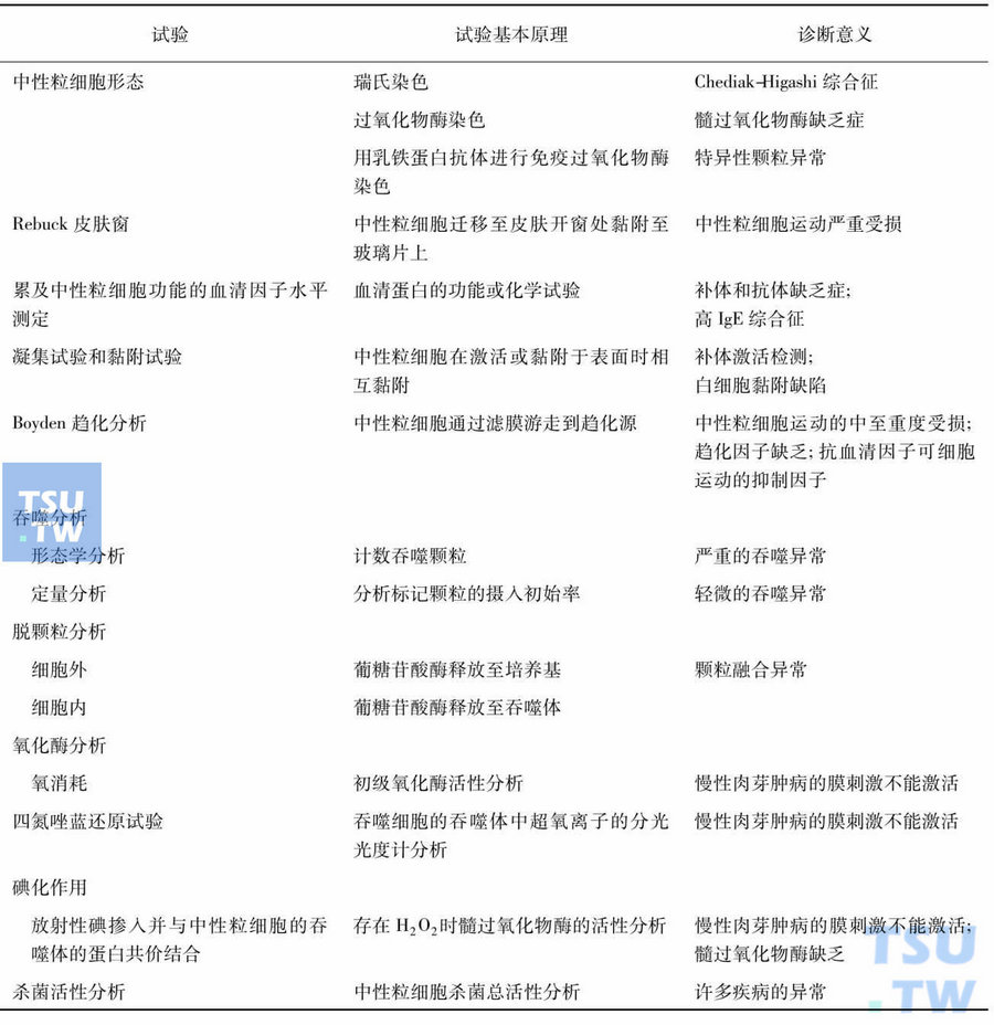 中性粒细胞质的异常的诊断及治疗