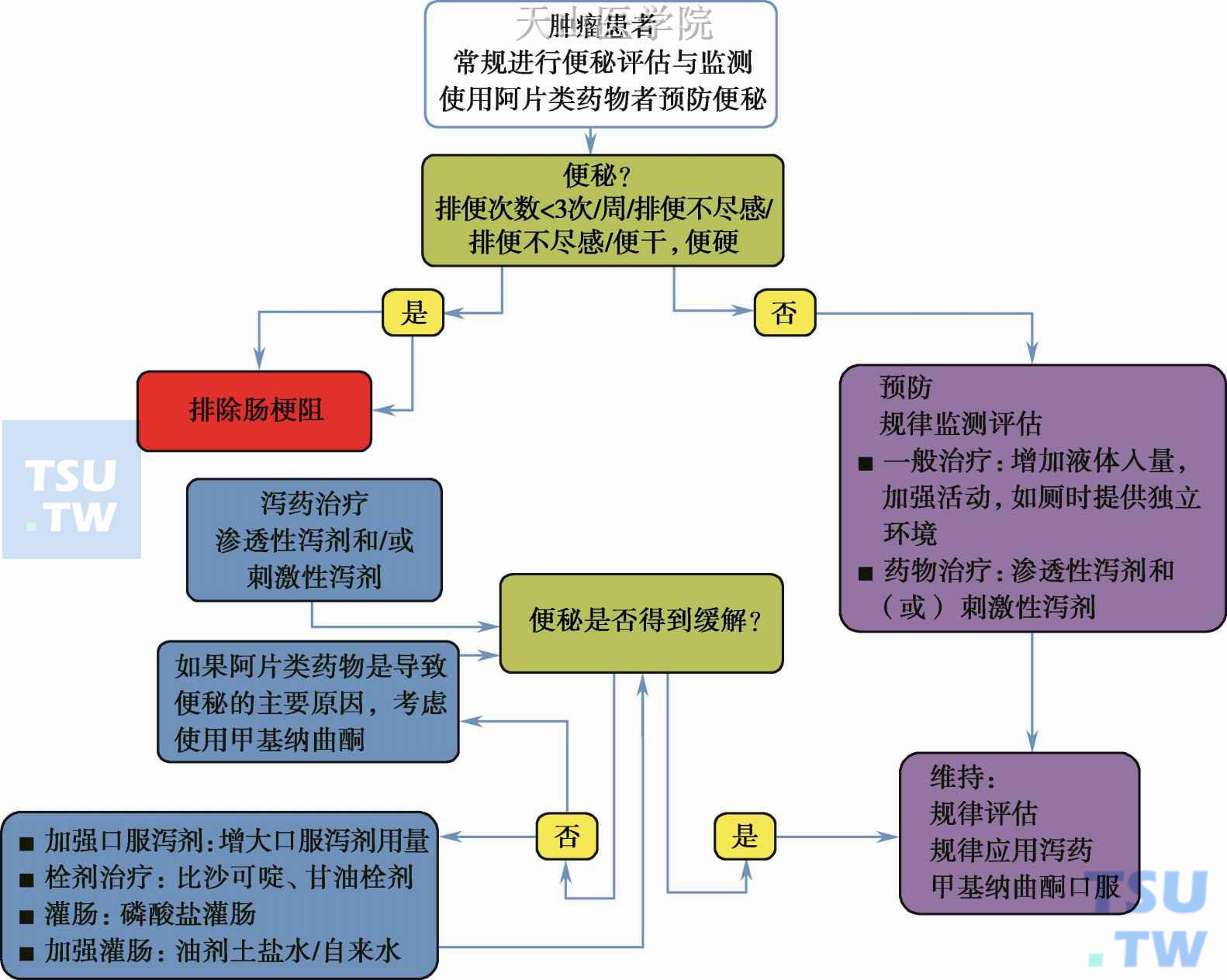 加拿大癌症学会制定的晚期肿瘤患者的便秘治疗指南