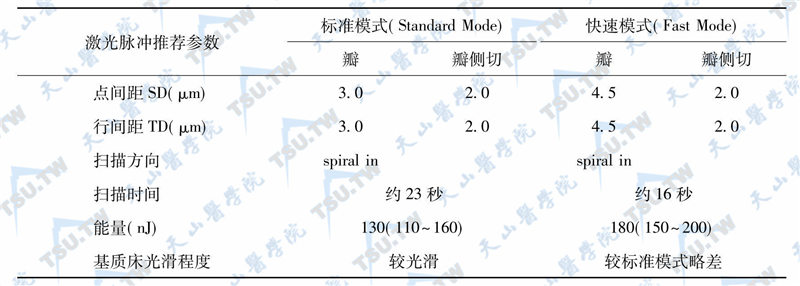 VisuMax飞秒激光扫描标准模式与快速模式的比较