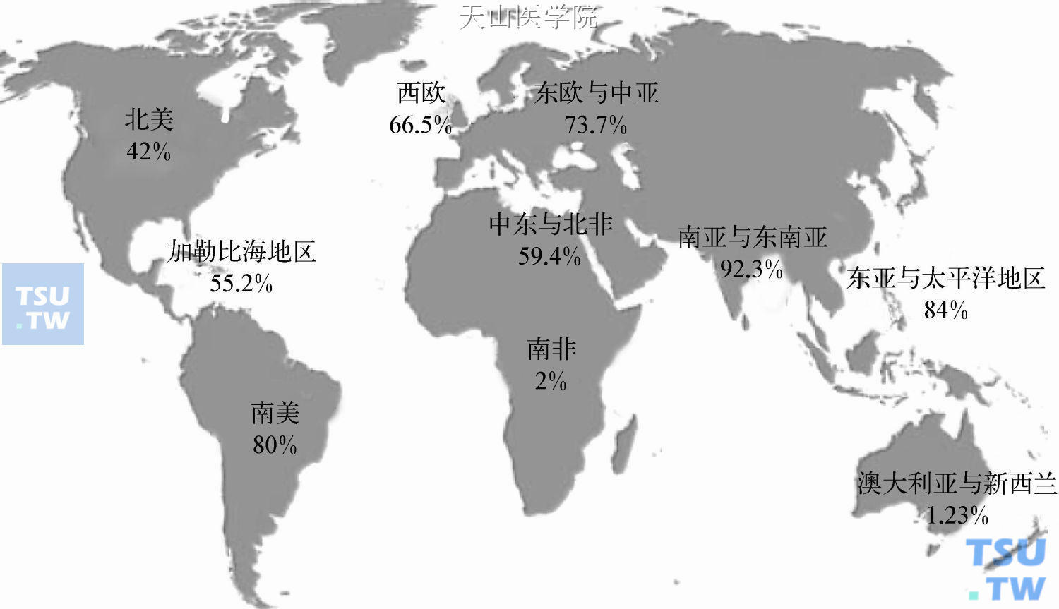 998—2003年注射吸毒者中艾滋病病毒/艾滋病流行率;资料来源：联合国禁毒署网站