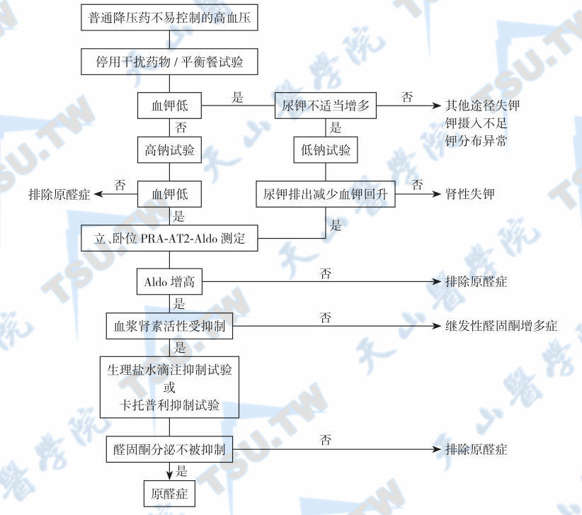  原发性醛固酮增多症的诊断流程