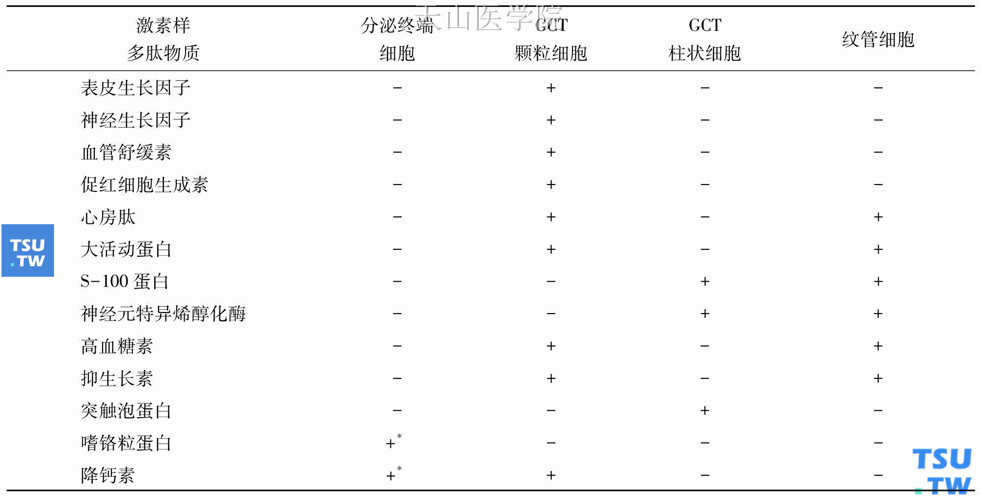 啮齿类动物下颌下腺多肽物质的细胞分布