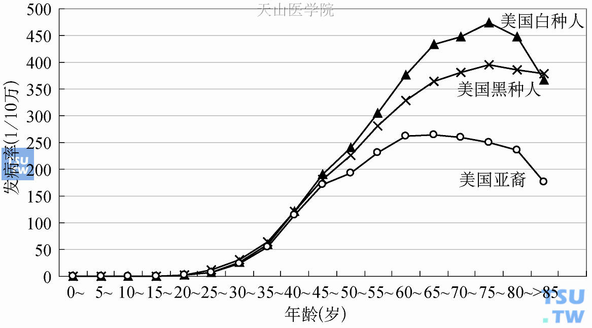 乳腺癌的人种分布