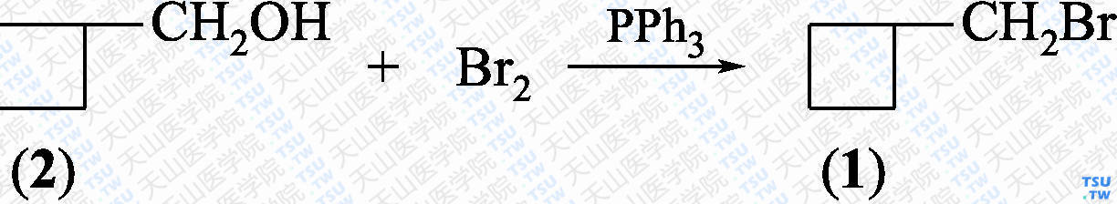 溴甲基环丁烷（分子式：C<sub>5</sub>H<sub>9</sub>Br）的合成方法路线及其结构式