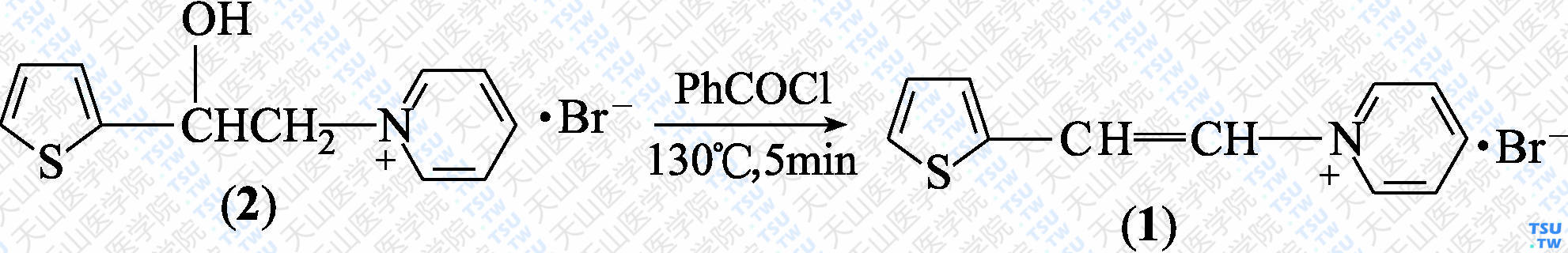 噻乙吡啶（分子式：C<sub>11</sub>H<sub>10</sub>BrNS）的合成方法路线及其结构式